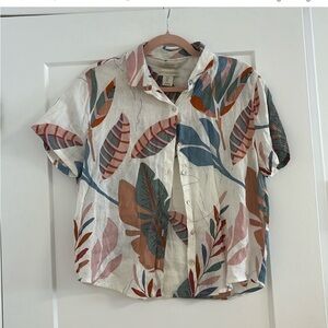 CYNTHIA ROWLEY LINEN SHIRT - S